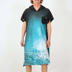 MICRO FLEECE PONCHO - UNDERWATER